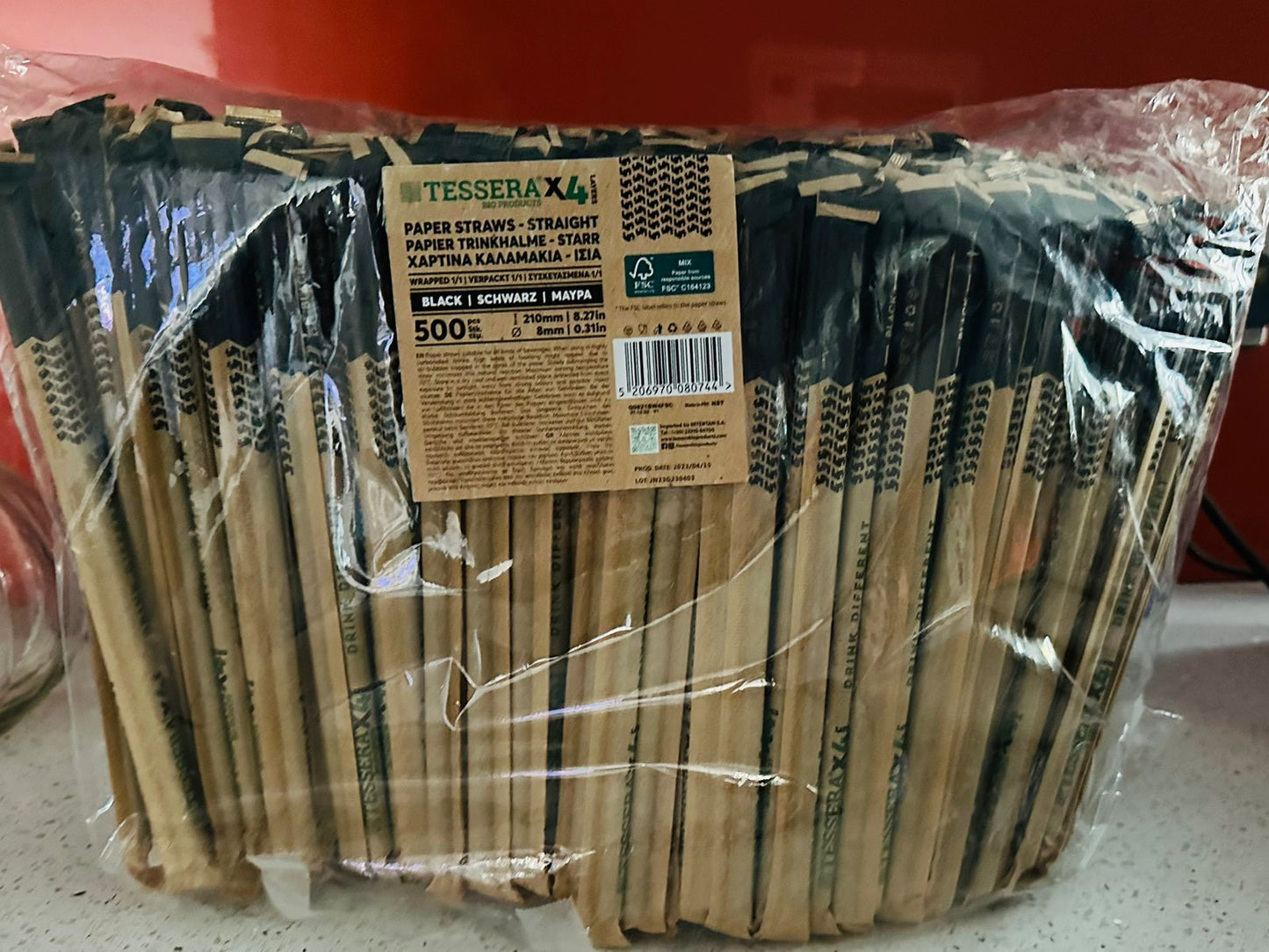 Paper Straws KRAFT Straight