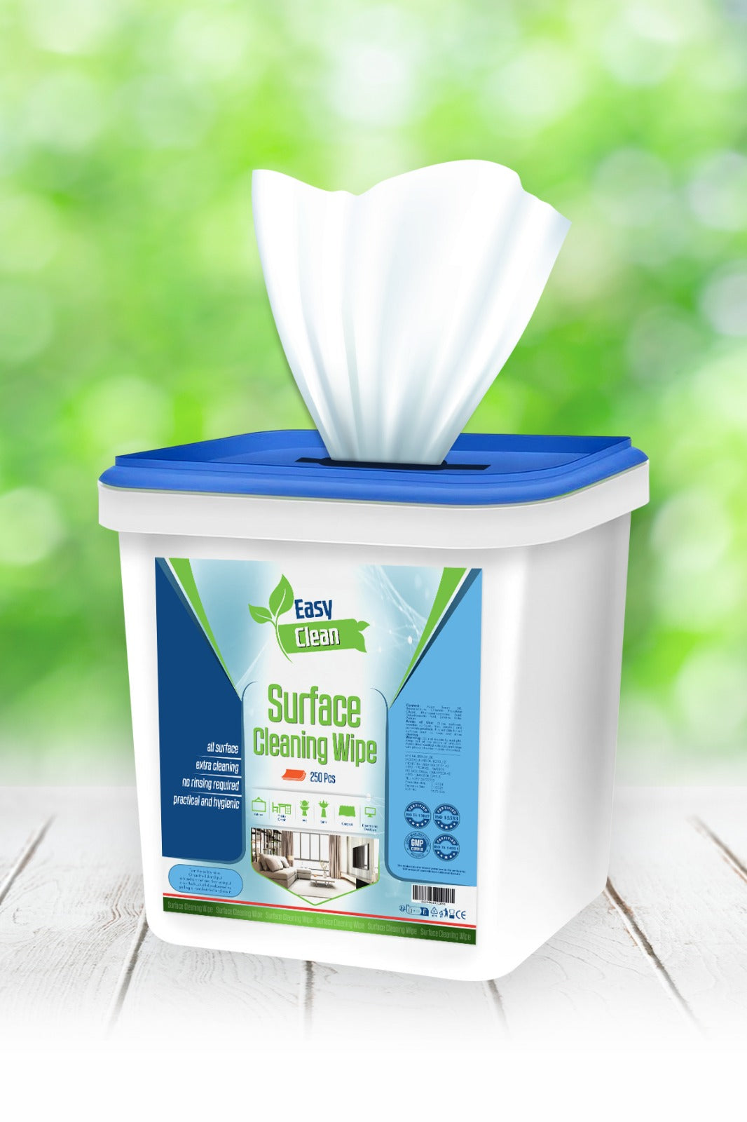 Surface cleaner without alcohol 250 pcs wipes