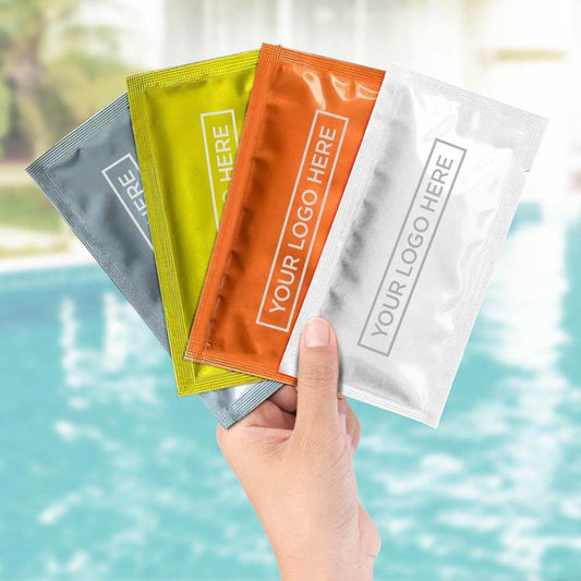 Water base wet napkins "7cm X 12cm" Single color (box of 1000)