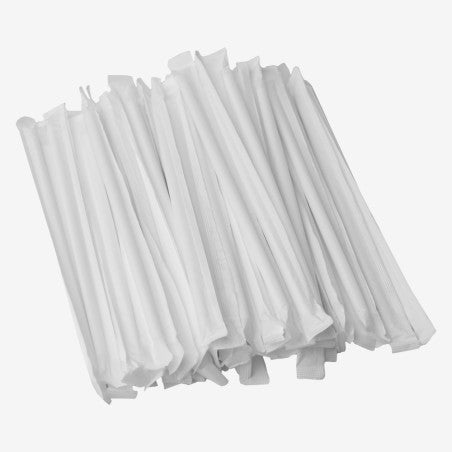 Reusable PP straw individually wrapped